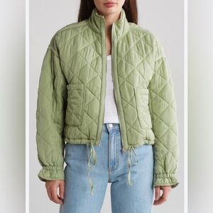 BlankNYC Cropped Quilted Jacket